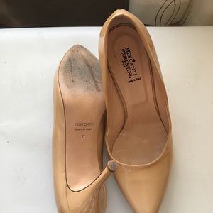 Nude Pumps :  Italian Leather : Size 11 : like new